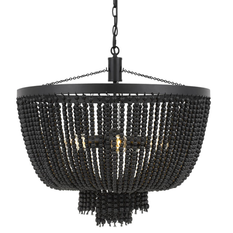 MDA Lighting Maddisson Black Beaded Pendant | IC Lighting